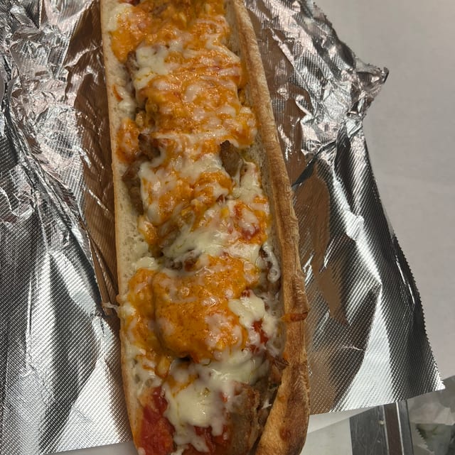 17 inch Meatball Vodka Sandwich.