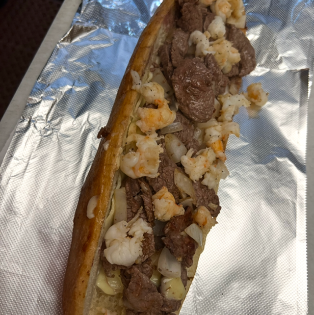 17" Surf and Turf Sandwich.
