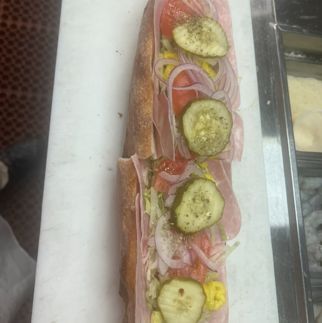 17 inch Ham and Cheese.