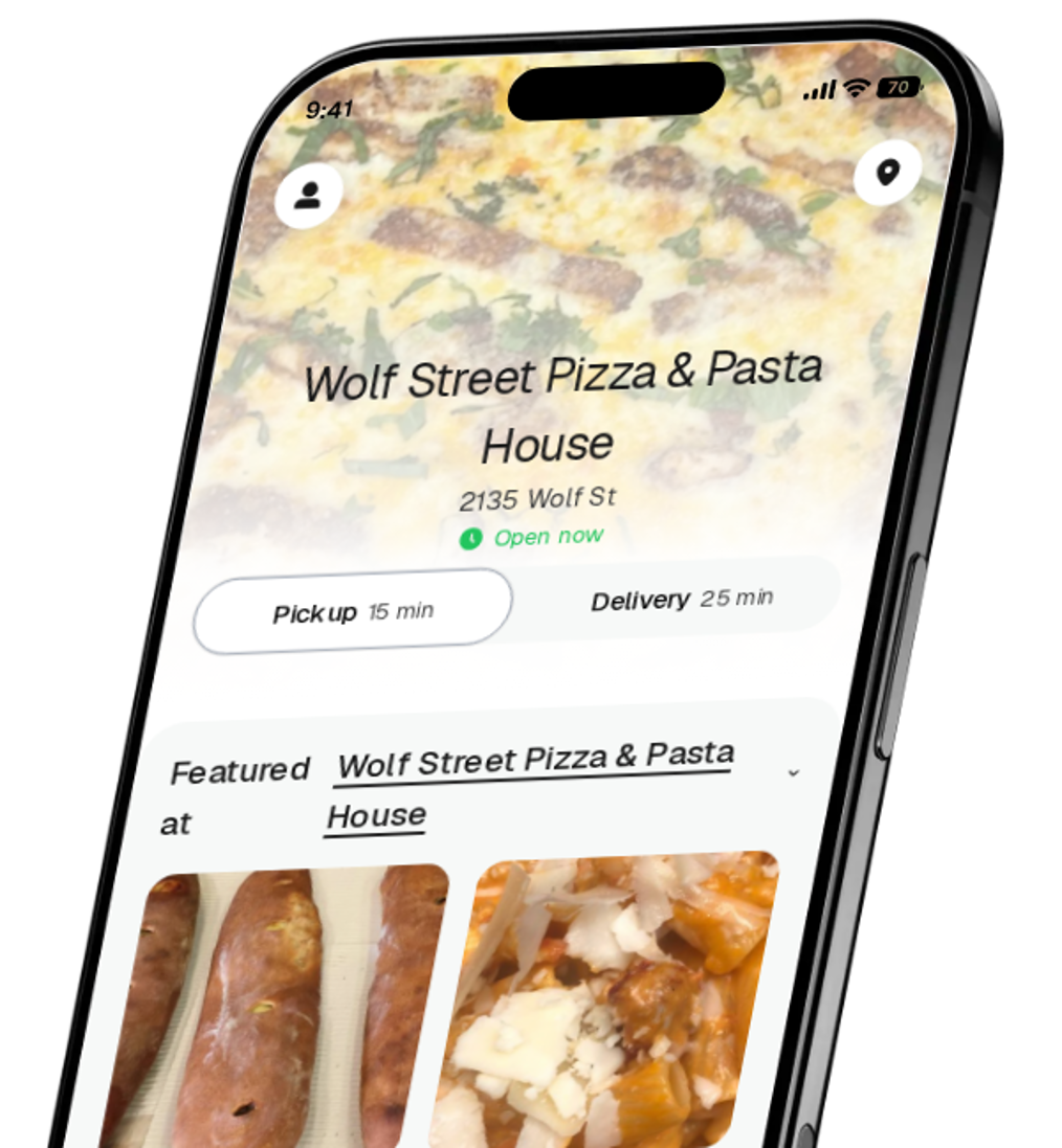 Wolf Street Pizza & Pasta House app preview