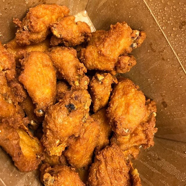 25 Buffalo wings/free 2 liter.