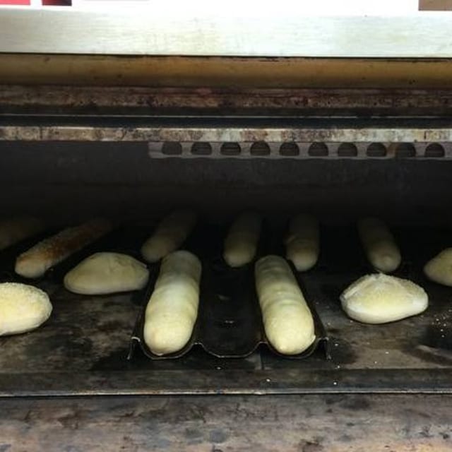 17'' Mushroom Steak Sandwich.