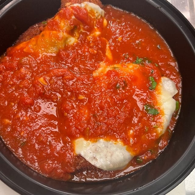 Baked Chicken Parmigiana.