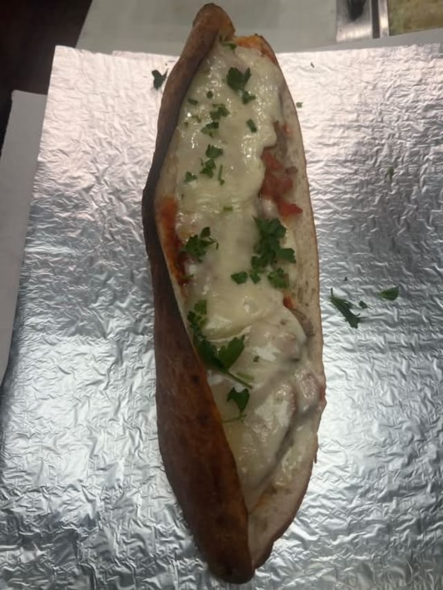 Meatball Parmigiana.