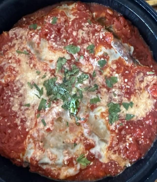 Baked Eggplant Parmigiana.