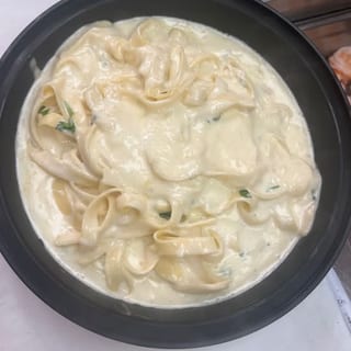 Homemade Fettuccine Alfredo Dinner